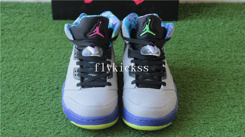 Authentic Air Jordan 5 Retro Bel Air Grey Black Purple